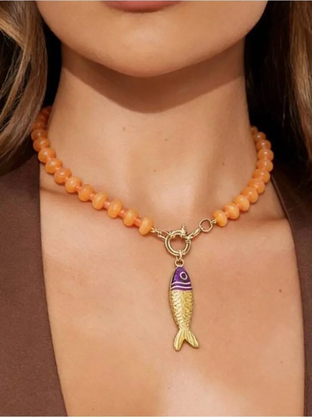 Fish necklace Q1186
